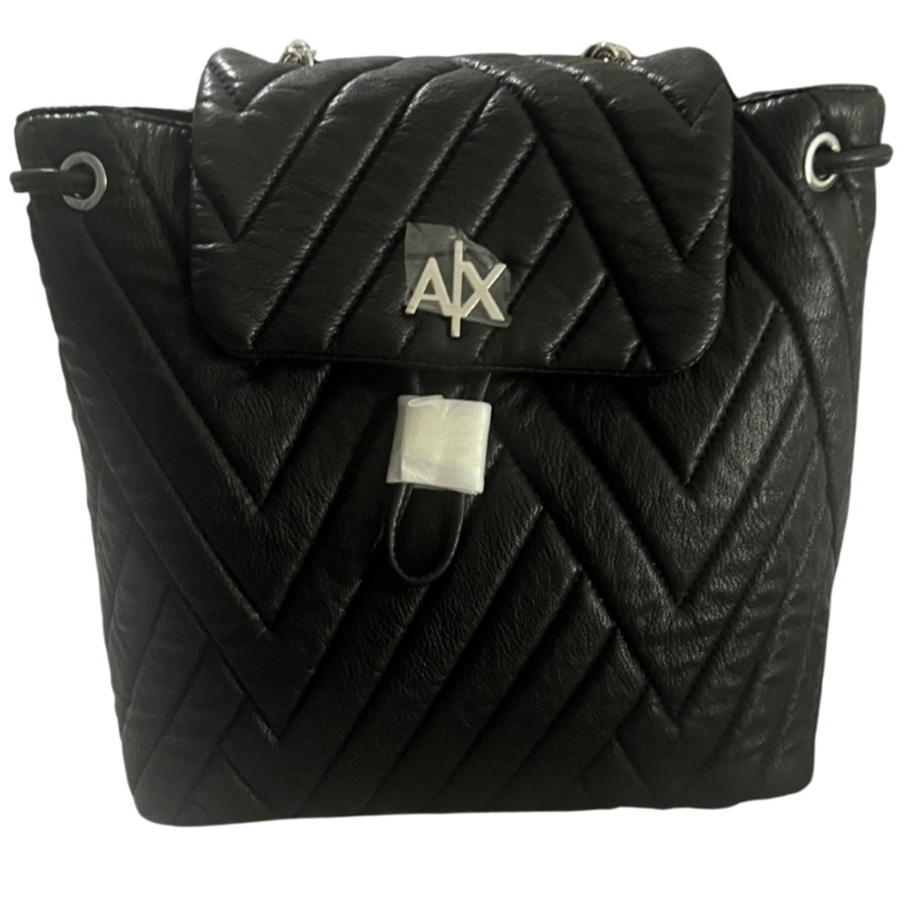 A/X Armani Exchange Quilted Black Backpack New with Tags